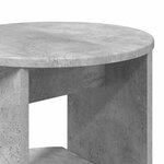 vidaXL Meuble d'appoint Gris Béton 40 x 40 x 100 cm Bois d’ingénierie