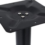 vidaXL Pied de table de bistro Noir 76x76x107 cm Fonte