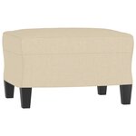 vidaXL Repose-pied Crème 60x50x41 cm Tissu