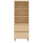 vidaXL Buffet haut Chêne sonoma 40x36x110 cm Bois d'ingénierie