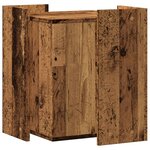 vidaXL Meuble de bac à litière pour chat vieux bois bois d'ingénierie