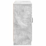 vidaXL Buffet Gris béton 89 x 34 5 x 77 cm Bois d'ingénierie