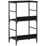 vidaXL Étagère Chêne noir 50x33x188.5cm Bois D'ingénierie