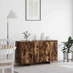 vidaXL Buffet en Chêne Fumé Chêne Fumé Bois 135 x 41 x 75 cm Rangement