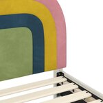 vidaXL Cadre de lit pour enfants avec tête de lit Rose 80 x 160 cm