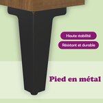 vidaXL Buffet Chêne marron 34 5x34x90 cm Bois d'ingénierie