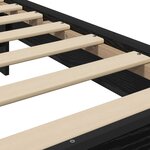 vidaXL Cadre de lit avec tête de lit Chêne noir 80 x 200 cm