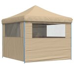 vidaXL Tente de fête 292 x 292 x 315 cm Beige Tissu Oxford