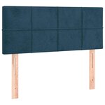 vidaXL Sommier à lattes de lit avec matelas Bleu foncé 90x200 cm