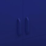 vidaXL Garde-robe Bleu marine 90x50x180 cm Acier