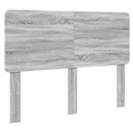 vidaXL Cadre de lit Gris Sonoma 140 x 200 cm Bois d'ingénierie