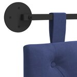 vidaXL Tête de lit suspendue Bleu police Velours