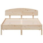 vidaXL Cadre de lit sans matelas 140x200 cm bois massif de pin