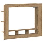 vidaXL Meuble TV chêne artisanal 152 x 22 x 113 cm Bois d'ingénierie