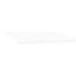 vidaXL Auvent Rétractable Blanc 450 × 350 cm Tissu et acier