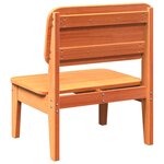 vidaXL Chaise de jardin cire marron 60x52 5x72 cm bois de pin massif