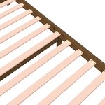 vidaXL Cadre de lit sans matelas marron miel bois massif 140x200 cm