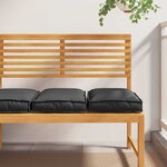 vidaXL Coussin pour assise de palette 2 Pièces Noir 40 x 40 x 8 cm