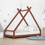 Lit tipi enfant TAHUKA 90 x 180 rouge brique