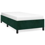 vidaXL Cadre de lit sans matelas vert foncé 80x200 cm velours