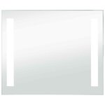 vidaXL Miroir mural à LED pour salle de bains 60x50 cm