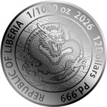 Pièce de monnaie en Palladium 1 Dollar g 0.031 (1/1000 oz) Millésime 2026 TEMPLE OF HEAVEN 1/1000 (PRÉCOMMANDE)