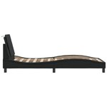 vidaXL Cadre de lit avec LED sans matelas noir 100x200 cm