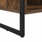 vidaXL Cabinet à chaussures avec stockage Chêne Fumé 60 x 35 x 44 cm