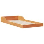 vidaXL Cadre de lit Brun cire 80 x 220 cm Pin massif