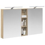 vidaXL Ensemble de Meubles de Salle de Bain 3 Pièces 120 x 14 5 x 70 cm