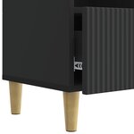 vidaXL Meuble TV 102 x 34 5 x 50 cm Noir Bois d'ingénierie