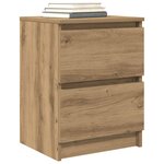 vidaXL Meuble TV chêne artisanal 40x35x54 cm bois d'ingénierie