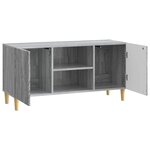 vidaXL Meuble TV 102 x 34 5 x 50 cm Sonoma gris Bois d'ingénierie
