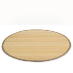 Tapis bambou 150 cm rond Naturel Clair