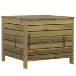 vidaXL Salon de jardin 5 Pièces bois de pin imprégné