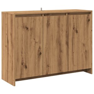 vidaXL Buffet chêne artisanal 102x33x75 cm bois d'ingénierie