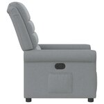 vidaXL Fauteuil inclinable Gris clair Tissu