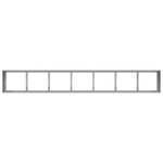 vidaXL Jardinière 280x40x40 cm acier galvanisé