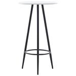 vidaXL Ensemble de bar 3 Pièces Tissu Noir