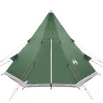 vidaXL Tente de camping tipi 4 personnes vert imperméable