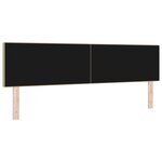 Tête de lit LED vidaXL Simple Design Vert Clair Gris 90 cm en Tissu Côtelé