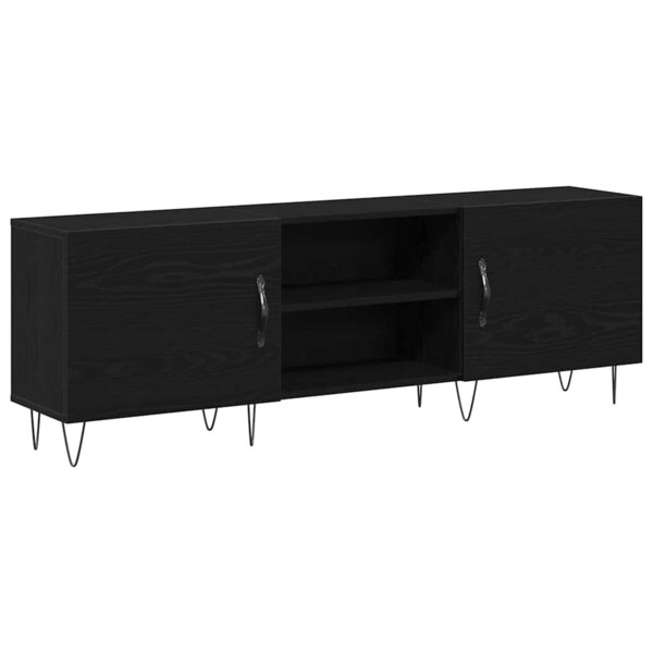 vidaXL Ensemble meuble TV Montage mural Chêne noir 150 x 30 x 50 cm