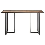 vidaXL Table de salle à manger 140 cm Bois de récupération massif