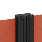 vidaXL Auvent latéral rétractable terre cuite 160x1000 cm