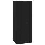vidaXL Meuble TV mural Noir 40x34 5x100 cm