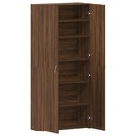 vidaXL Cabinet à chaussures en chêne marron 80x35 5x180 cm en bois reconstitué