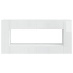 vidaXL Table console Blanc Brillant 155 x 29 x 74 cm Bois d’ingénierie