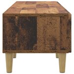 vidaXL Meuble TV Bois ancien 147 x 34 5 x 30 cm Bois d'ingénierie