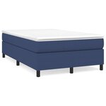 vidaXL Cadre de lit Bleu 120 x 200 cm Tissu