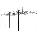 vidaXL Serre avec cadre pop-up avec toit Vert 290 x 870 x 315 cm Acier